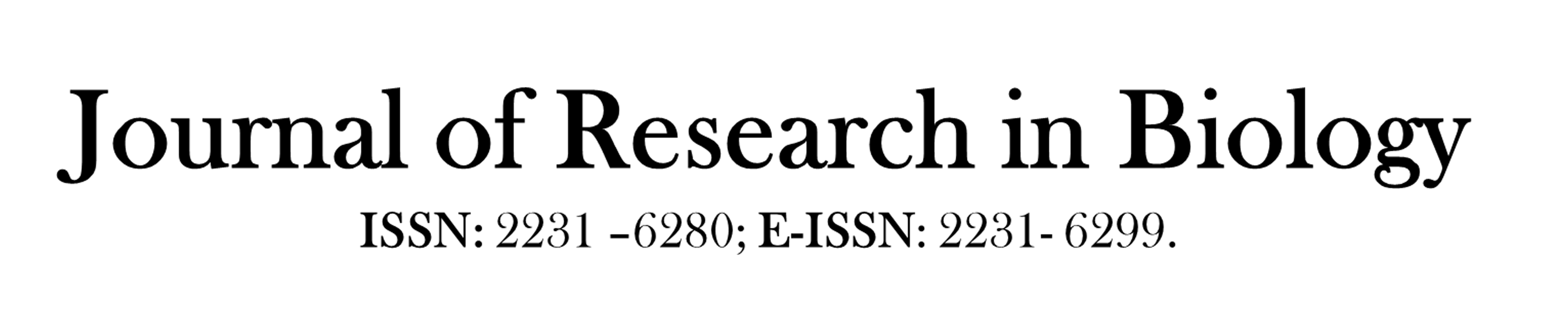 Journal of Research in Biology